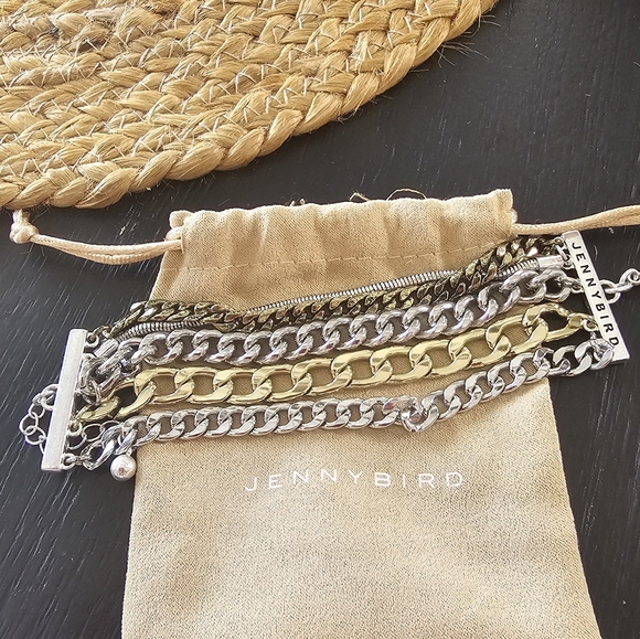 Jenny Bird Mixed Metal Chain Bracelet - Picture 1 of 3